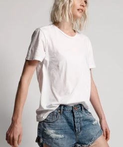 One Teaspoon Venice Bandits Mid Waist Jean Shorts Denim