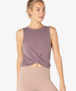 Beyond Yoga Crossroads Reversible Cropped Tank Top Wild Orchid