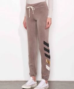Sundry Chevron Graphic Basic Sweatpants Vintage Ash