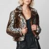 Blank NYC Thundercat Leopard Faux Fur Jacket Jackets & Blazers