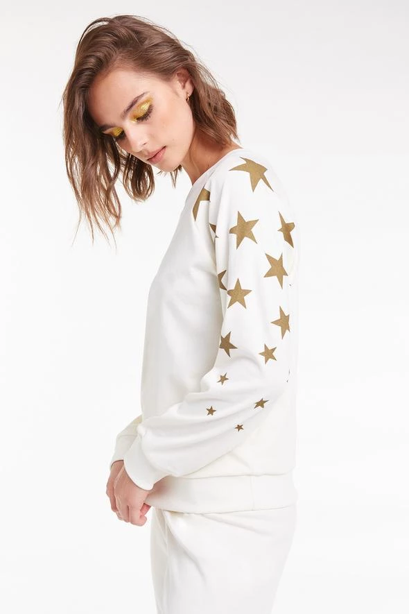 Wildfox Falling Stars Fiona Crew Sweater 6 Wildfox Falling Stars Fiona Crew Sweater