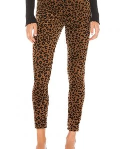 Blank NYC The Reade Corduroy Leopard Crop Skinny Pant