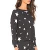 Koral Sundry Star Print Cut Off Sweater Activewear