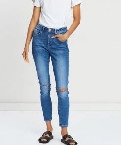 Denim One Teaspoon Cali Blue Freebirds High-Waist Skinny Jeans
