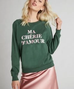 Sweaters & Knits Wildfox Ma Cherie Fiona Crew Sweater
