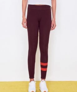 Sundry Stripes Legging Yoga Pant Cacao