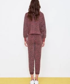 Sweaters & Knits Sundry Leopard Drapey Sweater Pigment Spice