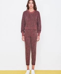 Sweaters & Knits Sundry Leopard Drapey Sweater Pigment Spice