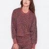 Sweaters & Knits Sundry Leopard Drapey Sweater Pigment Spice