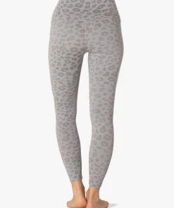 Activewear Beyond Yoga Leopard Jacquard High Waisted Midi Legging