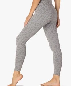 Activewear Beyond Yoga Leopard Jacquard High Waisted Midi Legging
