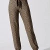 Sundry Leopard Print Sweatpants Mink
