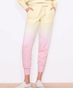 Sundry Dipdye Tapered Sweatpants Banana Petal