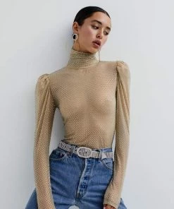 For Love And Lemons Kiara Turtleneck Top