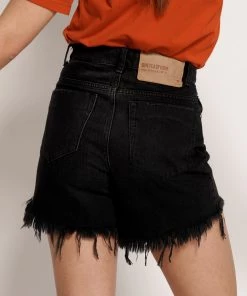Denim One Teaspoon Black Bonita High Waist Jean Shorts
