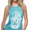 Spiritual Gangster Hamsa Waves Coachella Tank Activewear