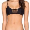 Issa De Mar Kaili Black Mesh Bikini Top Swimwear