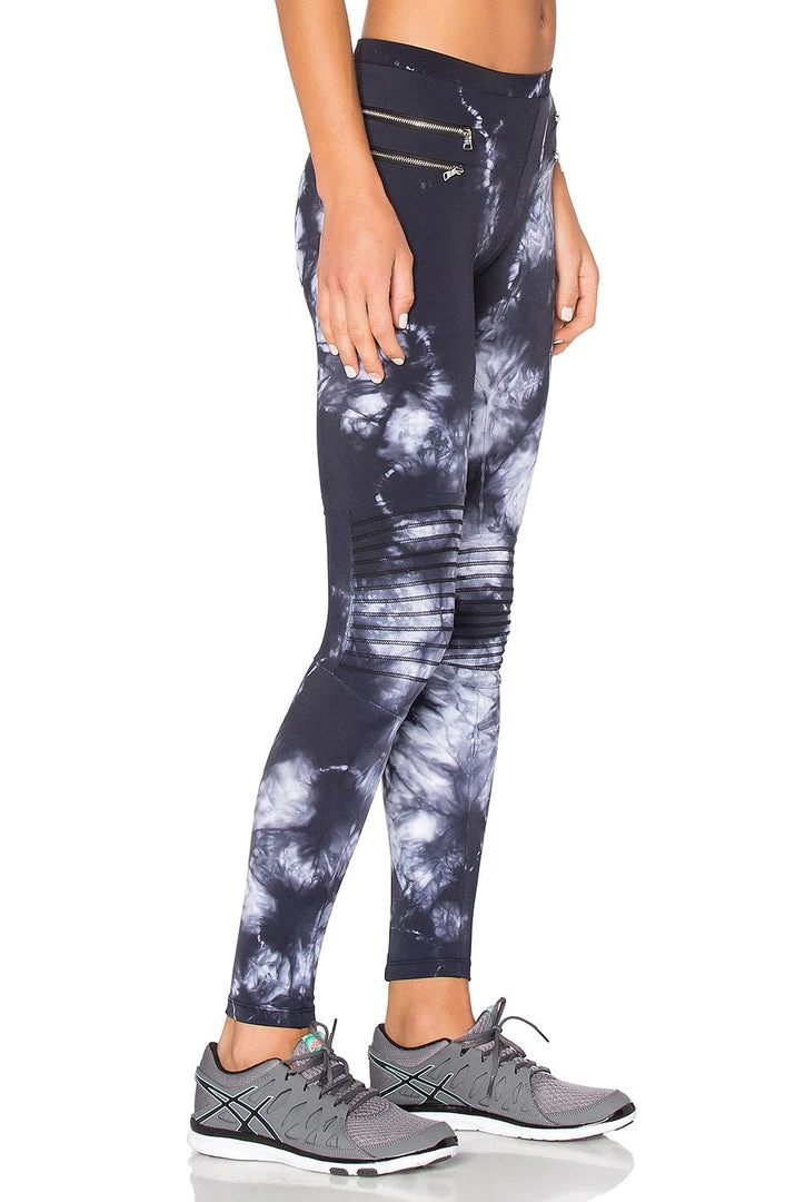 Blue Life Tie Dye Zipper Moto Legging 4 Blue Life Tie Dye Zipper Moto Legging