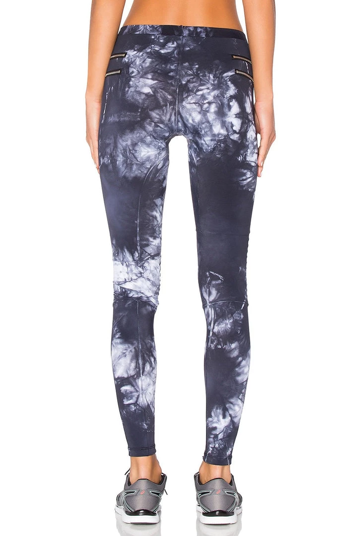 Blue Life Tie Dye Zipper Moto Legging 6 Blue Life Tie Dye Zipper Moto Legging