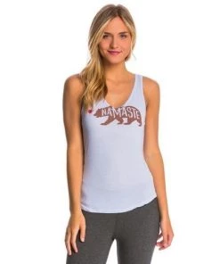 Yogarx Yoga RX Namaste Bear V Neck Tank