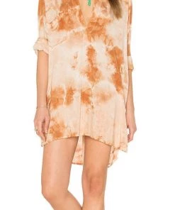 Blue Life Shirt Dress Amber Stone