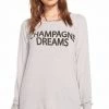 Chaser Champagne Dreams Drape Back Pullover