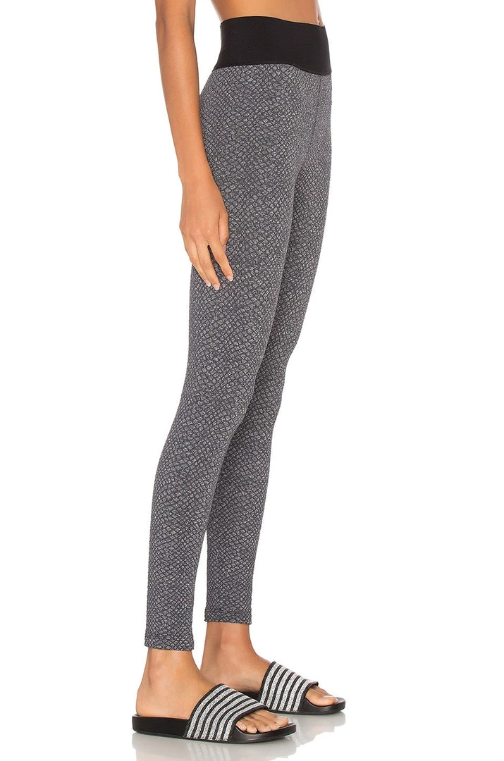 Blue Life Snake Jacquard High Rise Legging 4 Blue Life Snake Jacquard High Rise Legging