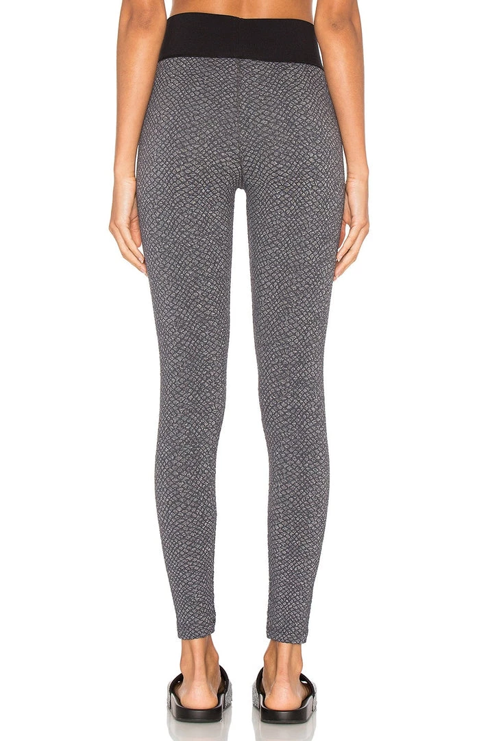 Blue Life Snake Jacquard High Rise Legging 5 Blue Life Snake Jacquard High Rise Legging