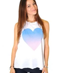 Wildfox Heart Twisted Tunic Tank