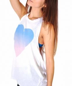 Wildfox Heart Twisted Tunic Tank