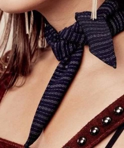 Vanessa Mooney The Thea Bandana Navy ACCESSORIES