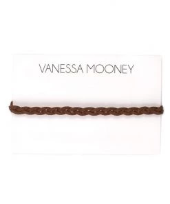 ACCESSORIES Vanessa Mooney Braided Suede Choker Brown