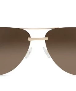 Quay The Playa Gold Brown Lens Sunglasses