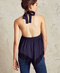 Tops Tularosa Tay Fringe Halter Top