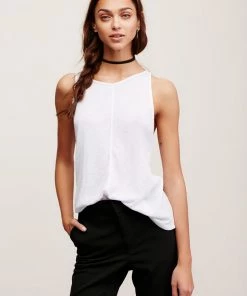 Free People Sleek N Easy Tank White Tops