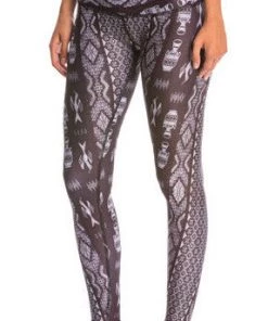 Teeki Diamond Tribe Charcoal Goddess Leggings