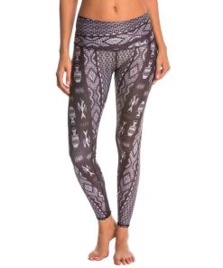Teeki Diamond Tribe Charcoal Goddess Leggings
