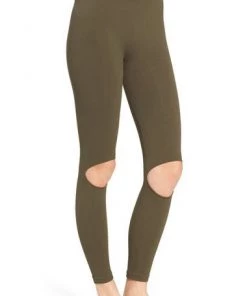 Free People Ryanne Slit Knee Performance Leggings Activewear