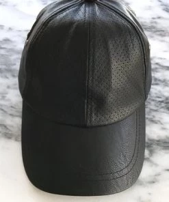 Sweat Active Vegan Leather Baseball Cap Black ACCESSORIES