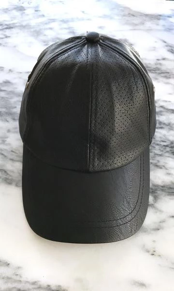 Sweat Active Vegan Leather Baseball Cap Black ACCESSORIES 4 Sweat Active Vegan Leather Baseball Cap Black ACCESSORIES