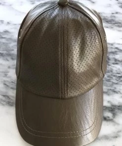 ACCESSORIES Sweat Active Vegan Leather Baseball Cap Army Green