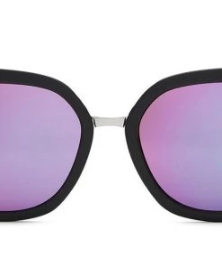 Quay Capricorn Black Pink Mirror Sunglasses