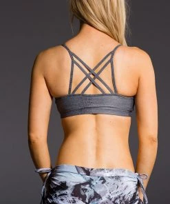 Onzie Bound Bra Charcoal Snake Activewear