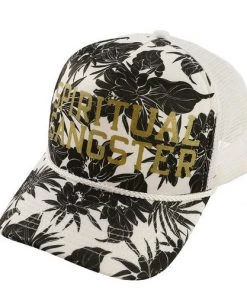 Activewear Spiritual Gangster Varsity Lotus Foam Trucker Hat