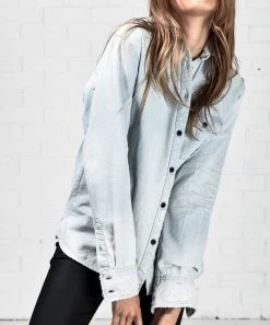 One Teaspoon Le Surf Denver Shirt Denim