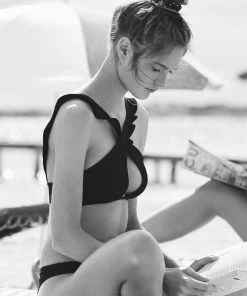 Swimwear For Love And Lemons La Playa Ruffle Bikini Swim Top