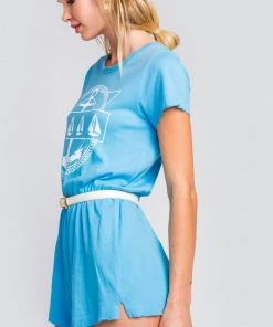 Wildfox Yachting Emblem Cruise Romper