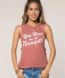 Activewear Spiritual Gangster You Had Me At Namaste Festival Tank Clay