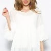 Endless Rose Pleated Chiffon Top