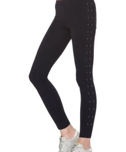 David Lerner Lattice Leggings Black New Arrivals